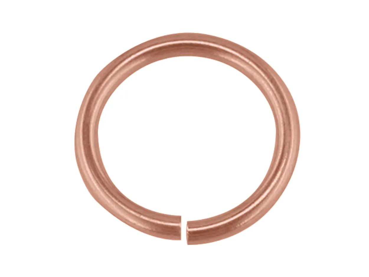 9ct Red Gold Open Jump Ring Heavy 4mm 100% Recycled Gold