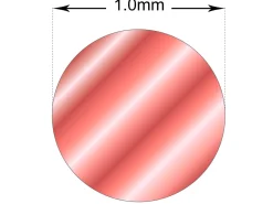 18ct Red Gold Round Wire 1.00mm, 100% Recycled Gold