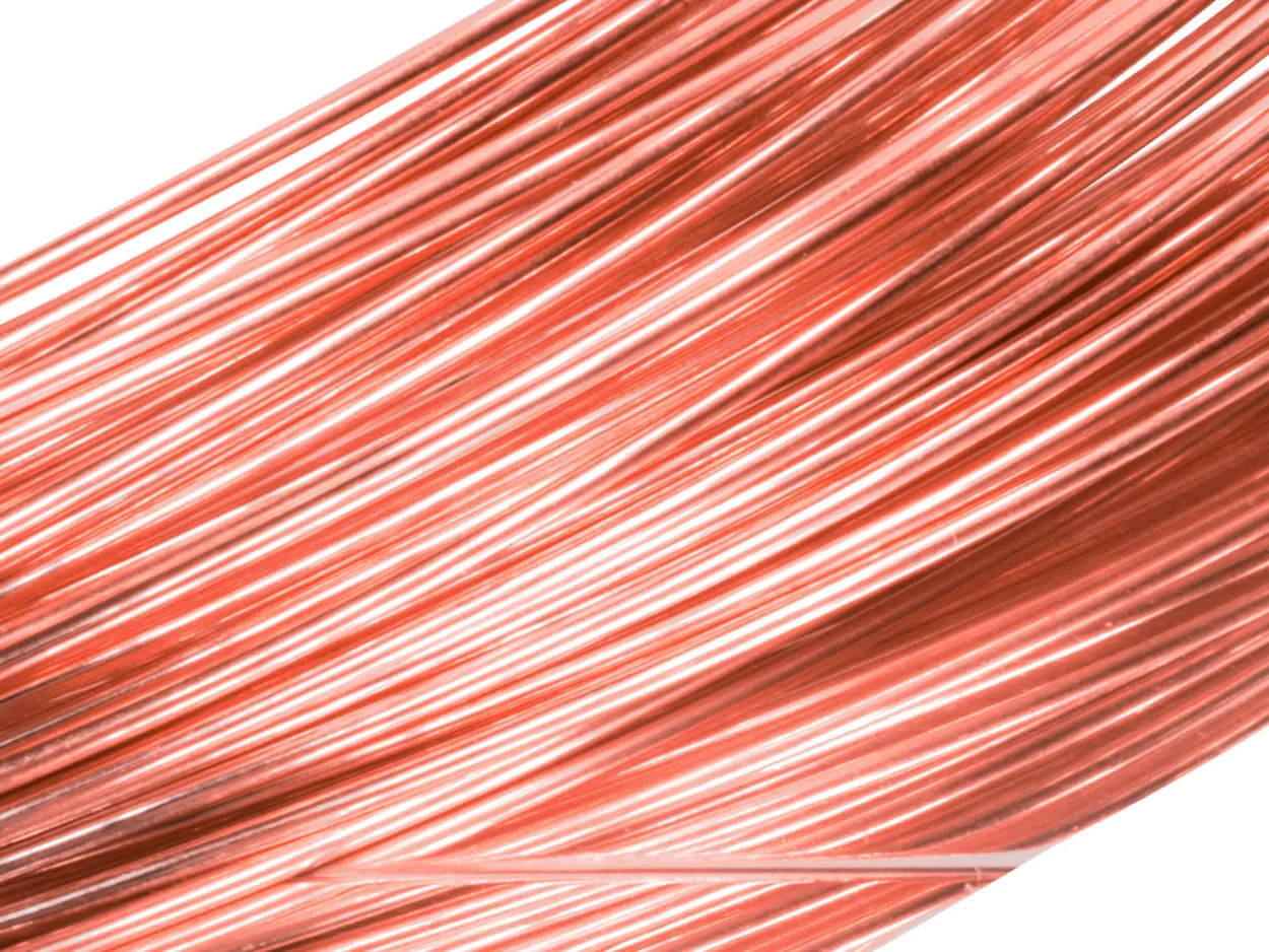 18ct Red Gold Round Wire 0.80mm, 100% Recycled Gold