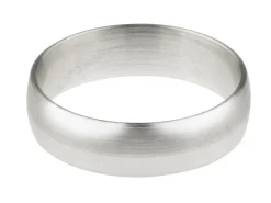 9ct White Gold Blended Court Wedding Ring 5.0mm, Size Y, 1.3mm Wall, Hallmarked, Wall Thickness 1.30mm, 100% Recycled Gold