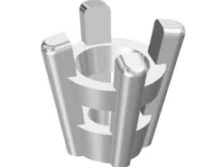 9ct White Gold 4 Claw Double Gallery Collet 3.0mm Light