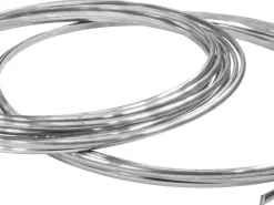 18ct White Gold D Shape Wire 6.00mm X 2.00mm Fully Annealed, 100% Recycled Gold
