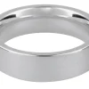 9ct White Gold Flat Court Easy Fit Wedding Ring 2.5mm, Size K, 2.5g Medium-weight, Hallmarked, Wall Thickness 1.46mm, 100% Recycled Gold