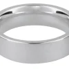 18ct White Gold Flat Court Easy Fit Wedding Ring 3.0mm, Size J, 4.0g Medium-weight, Hallmarked, Wall Thickness 1.56mm, 100% Recycled Gold