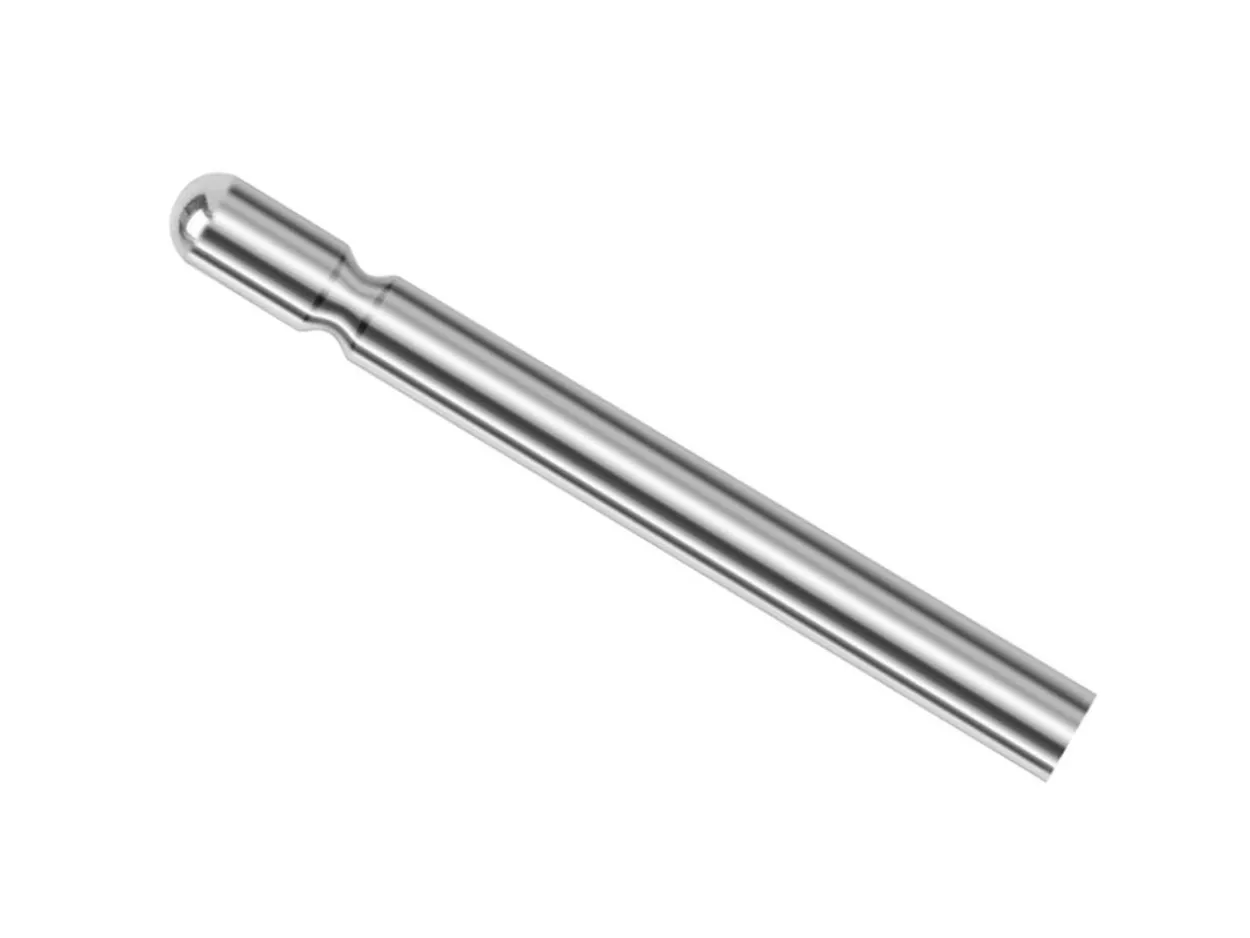 18ct White Gold Grooved Pin 10.0mm X 1.0mm, Rounded End, 100% Recycled Gold