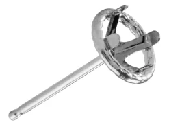 9ct White Gold Halo Setting Lightweight 5mm