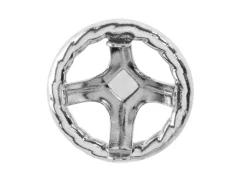 9ct White Gold Halo Setting Lightweight 5mm