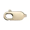 18ct White Gold Lobster Lobster Trigger Clasp Catch Oval , 13.6mm, Not Rhodium Plated