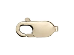 18ct White Gold Lobster Lobster Trigger Clasp Catch Oval , 13.6mm, Not Rhodium Plated