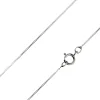 9ct White Gold 0.5mm Diamond Cut Curb Chain 16"/40cm Unhallmarked