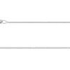 18ct White Gold 0.9mm Diamond Cut Curb Chain 16"/40cm Hallmarked