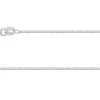 18ct White Gold 1.4mm Diamond Cut Curb Chain 20"/50cm Hallmarked