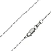9ct White Gold 0.8mm Diamond Cut Oval Belcher Chain 18"/45cm Heavy Hallmarked