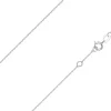 9ct White Gold 0.8mm Oval Trace Bracelet With Extender 6.7-7.1"/17-18cm Unhallmarked