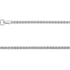 18ct White Gold 1.5mm Round Spiga Chain 18"/45cm Hallmarked