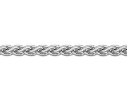 18ct White Gold 1.5mm Round Spiga Chain 18