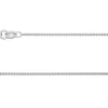 18ct White Gold 1.0mm Round Spiga Chain 18"/45cm Hallmarked