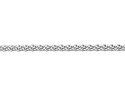 18ct White Gold 1.0mm Round Spiga Chain 18