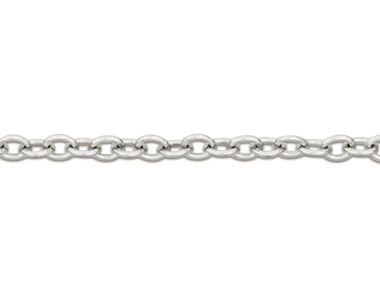 9ct White Gold 1.5mm Round Trace Chain 16"/40cm Hallmarked
