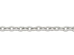 9ct White Gold 1.5mm Round Trace Chain 18