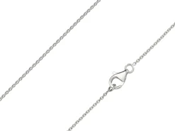18ct White Gold 1.1mm Round Trace Chain 16"/40cm Hallmarked