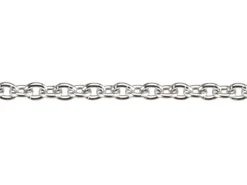 18ct White Gold 1.1mm Round Trace Chain 16