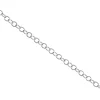 9ct White Gold 1.9mm Trace Safety Chain For Bracelet 6.0cm/2.4", 100% Recycled Gold