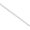 18ct White Gold 2.2mm Trace Safety Chain For Bracelet 6.0cm/2.4", 100% Recycled Gold