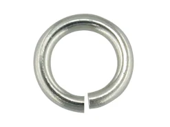 9ct White Gold Open Jump Ring Heavy 6mm 100% Recycled Gold