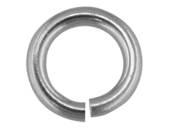 18ct White Gold Open Jump Ring Heavy 3mm 100% Recycled Gold