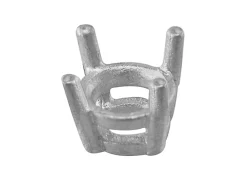 18ct White Gold Round Double Gallery Collet 5.5mm