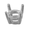 18ct White Gold Round Double Gallery Collet 7mm