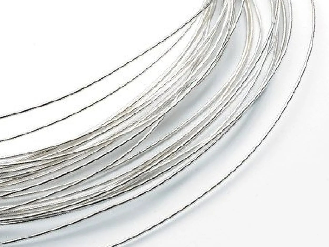18ct White Gold Round Pin Wire 1.50mm Fully Hard, Coils, 100% Recycled Gold