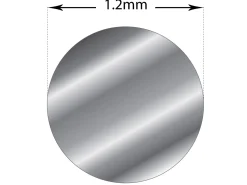 9ct White Gold Round Wire 1.20mm, 100% Recycled Gold