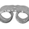 18ct White Gold Scroll Large, 100% Recycled Gold