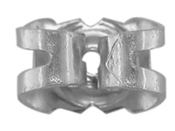 18ct White Gold Scroll Large, 100% Recycled Gold