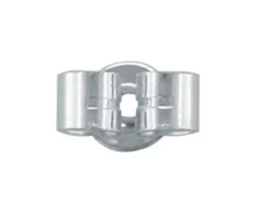 9ct White Gold Scroll Medium, 100% Recycled Gold