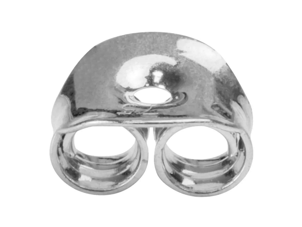 18ct White Gold Scroll Small