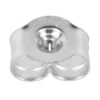 9ct White Gold Scroll Small Pack of 6, 100% Recycled Gold