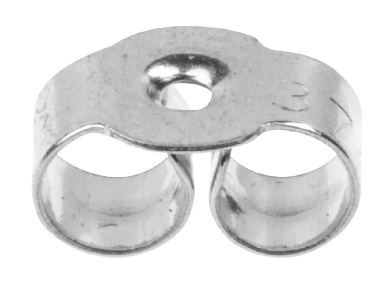9ct White Gold Scroll Small, 100% Recycled Gold