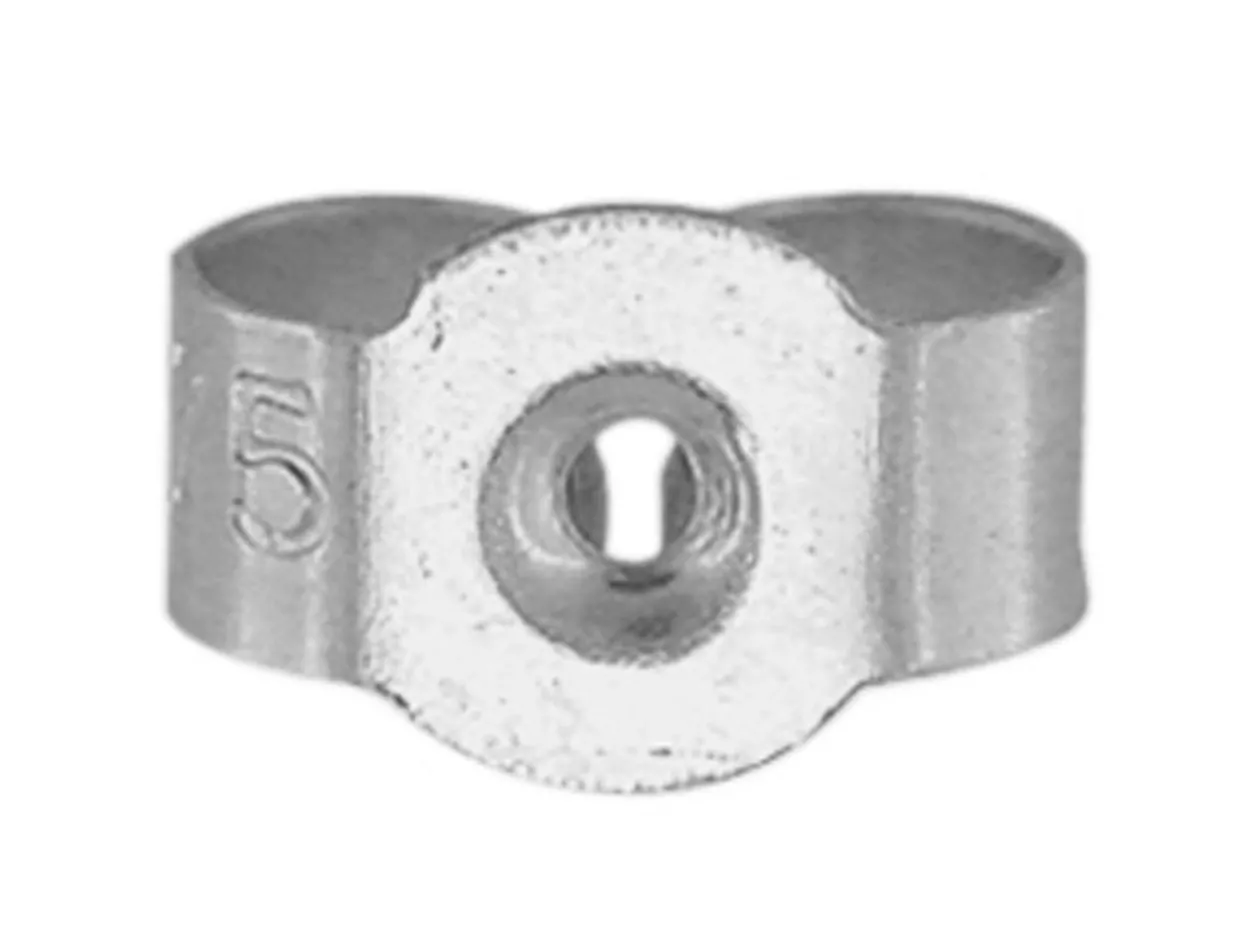 9ct White Gold Scroll Small, 100% Recycled Gold