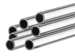 9ct White Gold Tube, Ref 1, Outside Diameter 5.0mm, Inside Diameter 3.8mm, 0.6mm Wall Thickness, 100% Recycled Gold