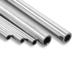 18ct White Gold Tube, Ref 10, Outside Diameter 2.0mm, Inside Diameter 1.3mm, 0.35mm Wall Thickness, 100% Recycled Gold