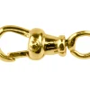 9ct Yellow Gold Albert Swivel 19mm Open Ring