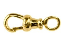 9ct Yellow Gold Albert Swivel 19mm Open Ring