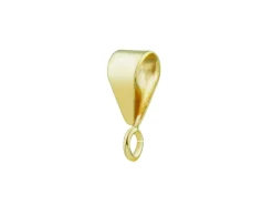 9ct Yellow Gold Bail With Fixed Open Ring
