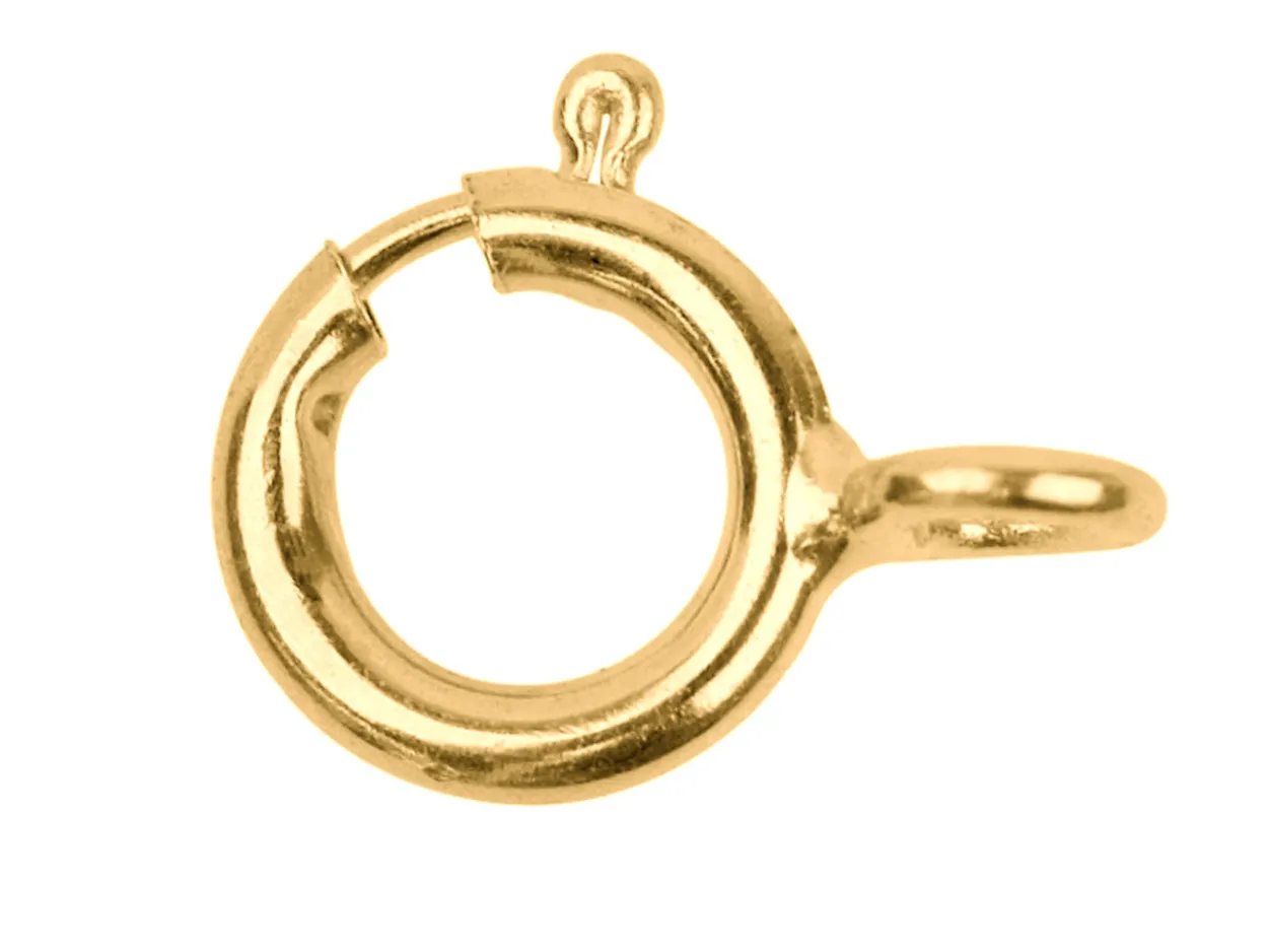 18ct Yellow Gold Bolt Ring Closed 6mm