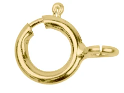 9ct Yellow Gold Bolt Ring Open 6mm Heavyweight