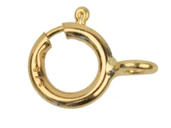 9ct Yellow Gold Bolt Rings Closed 5mm Pack of 6