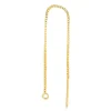 9ct Yellow Gold 2.5" Box Chain Ear Thread With Jump Ring